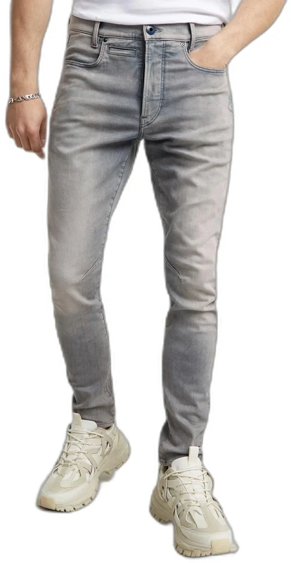 G-STAR Men's D-Staq 3D Slim Jeans, Grey (antic faded radium D05385-9882-C587), 33W / 34L