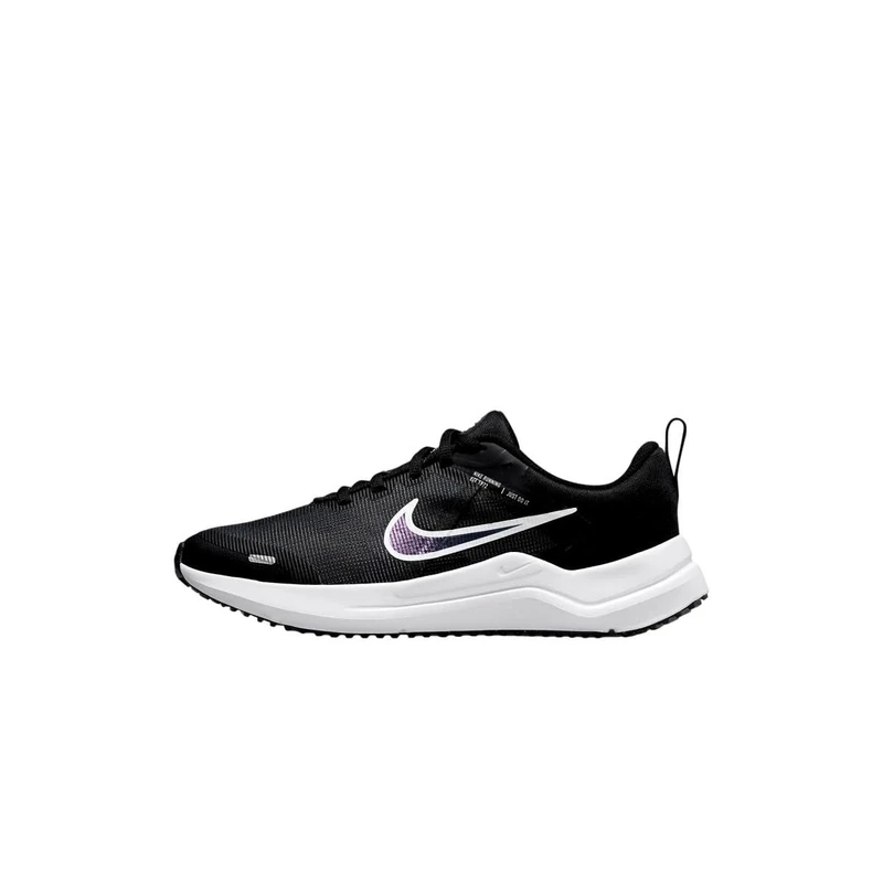 NIKE Unisex Kids Downshifter 12 Sneaker, Black White Dk Smoke Grey, 6.5 UK