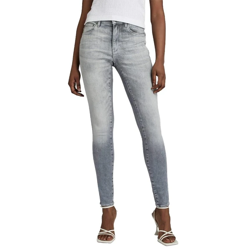 G-Star Women's 3301 Skinny Jeans, Grey (sun faded glacier grey D05175-A634-C464), 25W / 32L