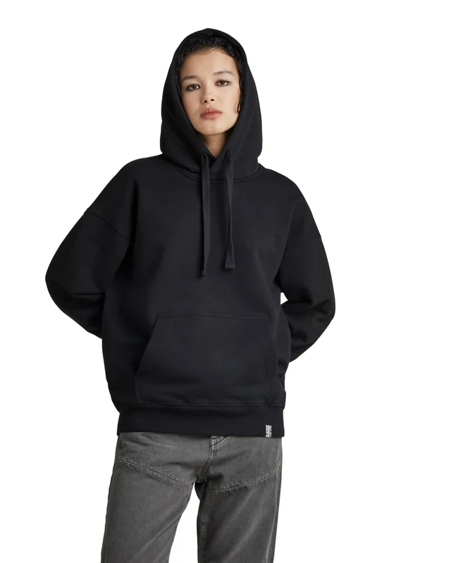 G-Star Men's Essential Unisex Loose Hoodie, Black (dk black D22994-D395-6484), XS