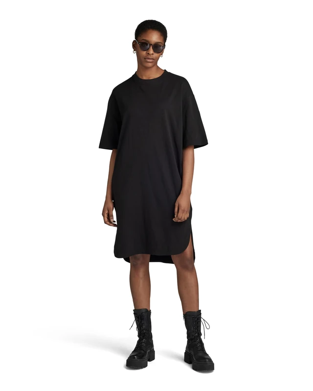 G-Star Women's Boxy U Tee Dress , Black (dk black D22840-C336-6484), S - Image 1