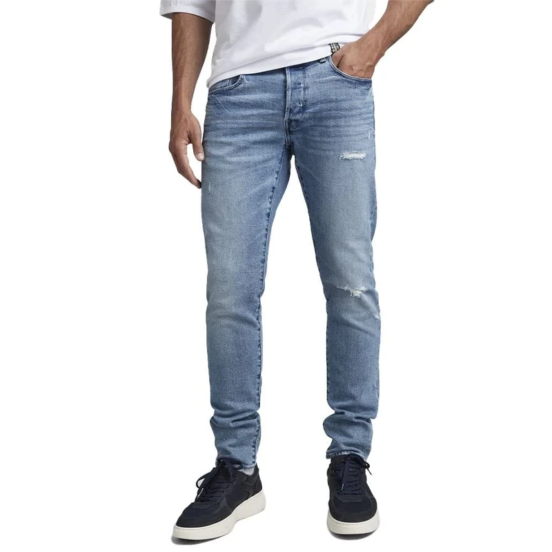 G-Star Men's 3301 Slim Fit Jeans, Blue (faded niagara restored 51001-D316-G007), 29W / 34L