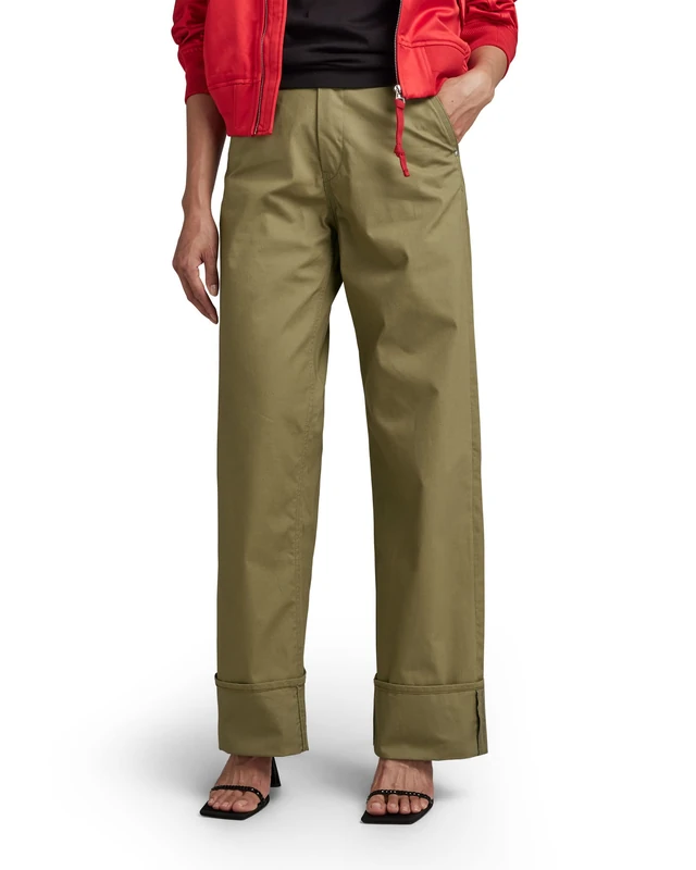 G-Star Women's Stray Chino , Green (smoke olive D22894-D387-B212), 30W / 30L - Image 1