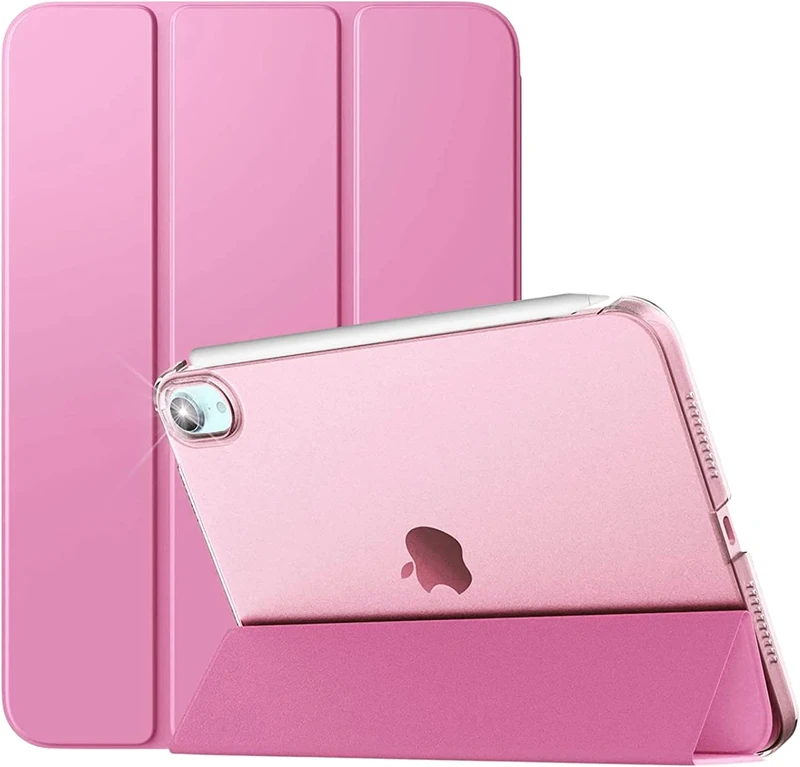 PROTech Case for iPad Mini 7 A17 Pro, Mini 6 (8.3 Inch, 7/6th Generation, 2024/21 Release), Slim Stand Hard Back Shell Protective Smart Cover Case (Pink)