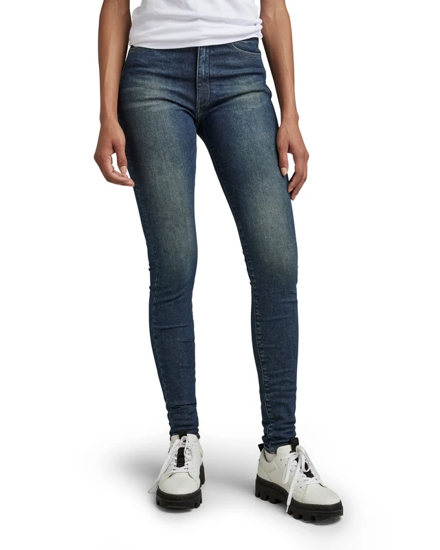 G-Star Women's Kafey Ultra High Skinny Jeans, Blue (antique forest blue D15578-D188-D355), 30W / 30L