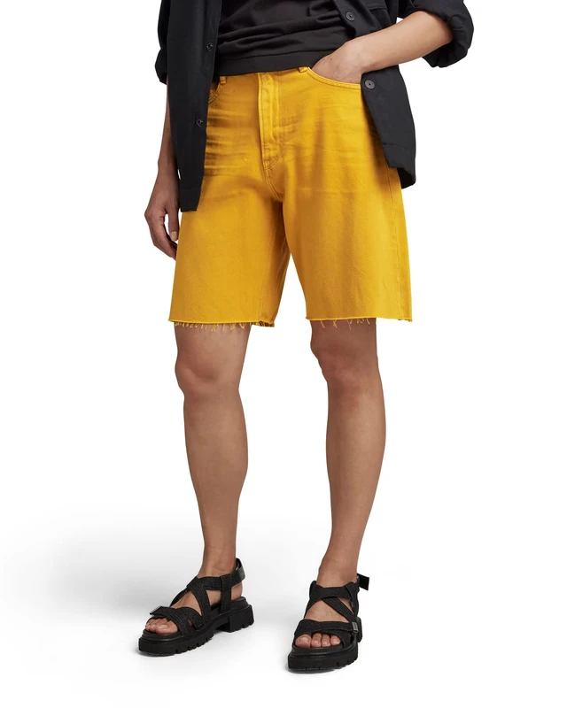 G-Star Women's Type 89 Bermuda Shorts, Yellow (dull yellow gd D21434-D300-D849), 29