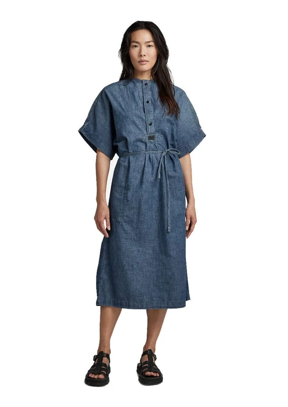 G-Star Women's Adjustable Waist Dress, Blue (faded cricket blue D22864-D311-D891), S