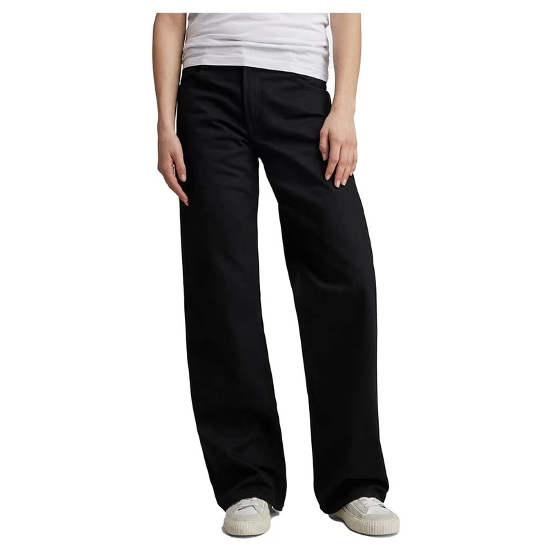 G-Star Women's Judee Loose Low Waist Jeans, Black (pitch black D22889-D291-A810), 32W / 32L