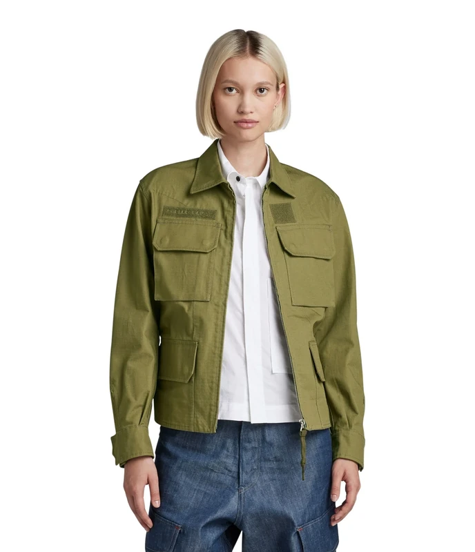 G-Star Women's Vintage Worker Jacket , Green (smoke olive D23014-D342-B212), M