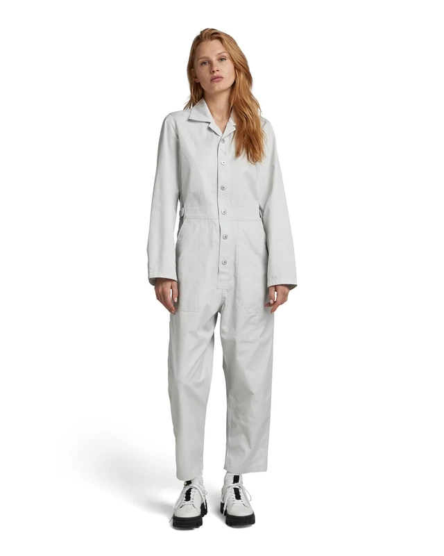G-Star Women's Relaxed Jumpsuit , Grey (oyster mushroom D23038-D384-D607), XXL