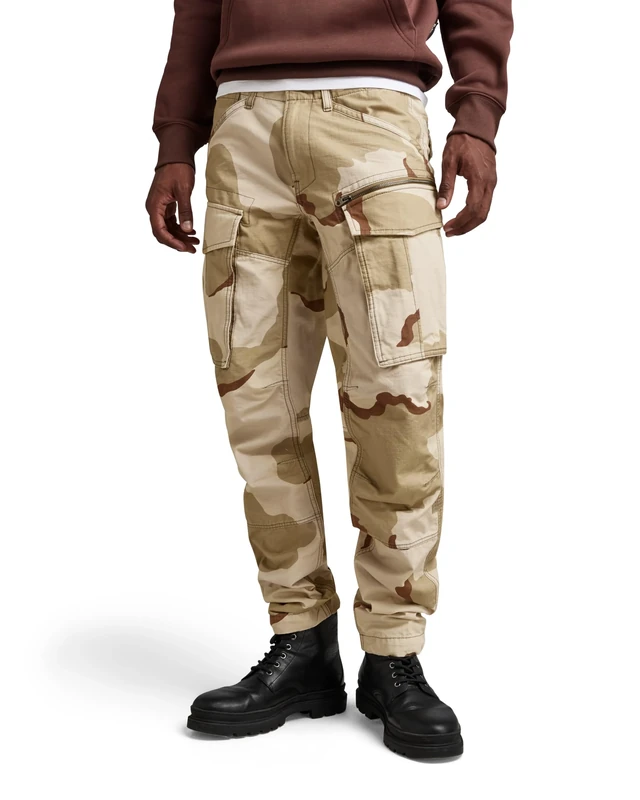 G-Star Men's Rovic Regular Tapered Pants, Multicolour (dk brick desert camo D02190-D326-D935), 29W / 32L