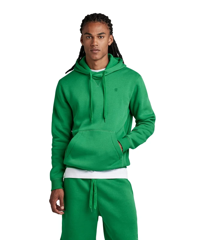 G-Star Men's Premium Core Hooded Sweater, Green (jolly green D16121-C235-D608), XS
