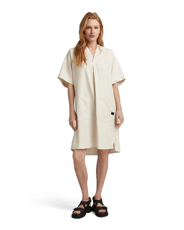 G-Star Women's Comfy Tunic Dress, Beige (ecru D22873-D299-159), L