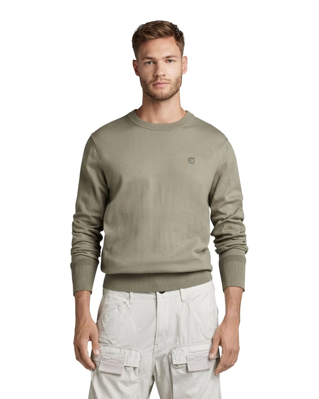G-Star Men's Premium Core Knitted Sweater, Green (shamrock D21931-C560-2199), XL