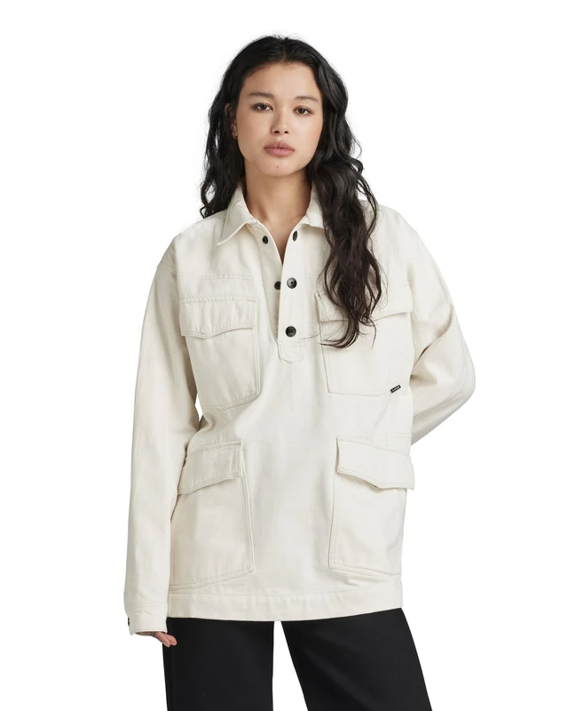 G-Star Men's Unisex Shanorak, Beige (ecru D23015-D298-159), S