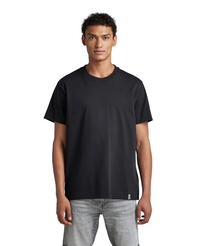 G-Star Men's Essential Loose T-Shirt, Black (dk black D22769-D347-6484), XS