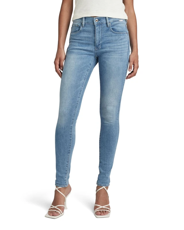 G-Star Women's 3301 Skinny Jeans, Grey (sun faded glacier grey D05175-A634-C464), 29W / 30L