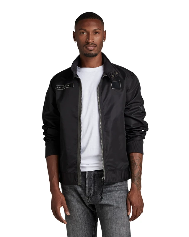 G-Star Men's Harrington Jacket, Black (dk black D22896-C143-6484), L