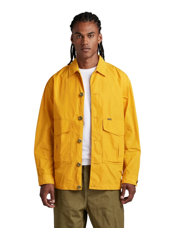 G-Star Men's Worker Oversized Overshirt, Yellow (dull yellow D22924-D296-1213), M