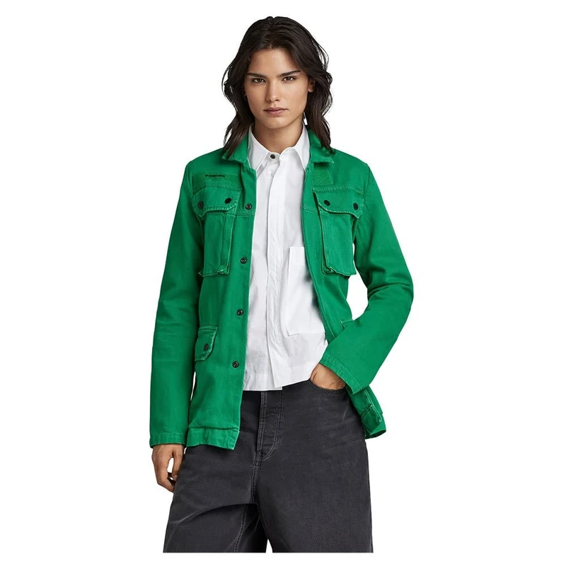 G-Star Women's 70'S Field Denim Jacket , Green (jolly green gd D22970-D300-D828), S