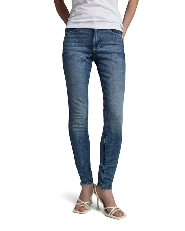 G-Star Women's 3301 Skinny Jeans, Blue (faded cascade D05175-C051-C606), 28W / 32L