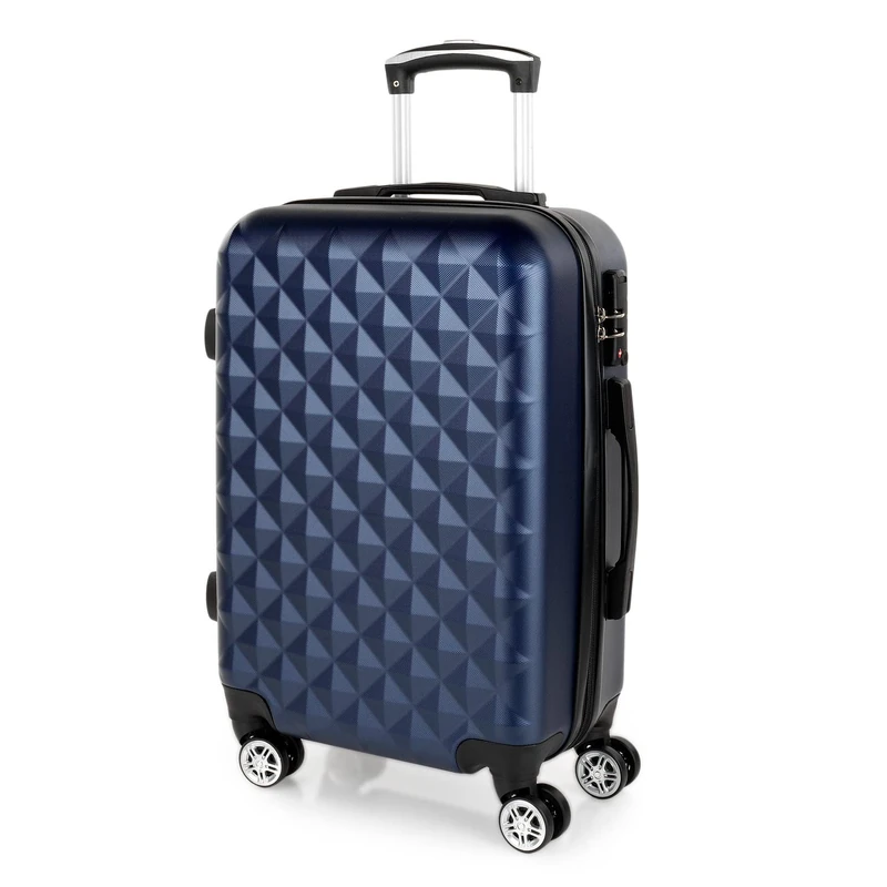 ITACA - Lightweight Suitcases Large - ABS Large Hard Shell Suitcase 75cm Travel Suitcase - Lightweight Suitcases Large with TSA approved locks - Rigid Large Suitcase 4 Wheels Lightweight and Res, Blue
