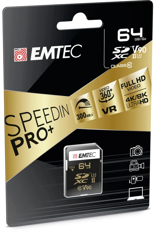 Emtec SpeedIN Pro 64 Go SDXC UHS-II Classe 10