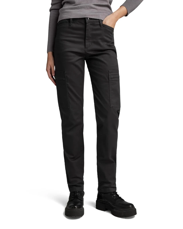 G-Star Women's Skinny Cargo Pants, Black (dk black D22890-C105-6484), 24W / 32L