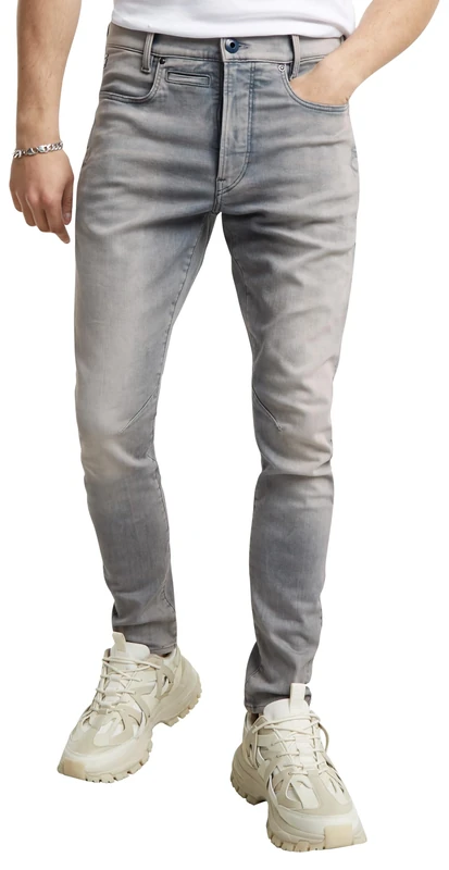 G-STAR Men's D-Staq 3D Slim Jeans, Grey (antic faded radium D05385-9882-C587), 35W / 36L