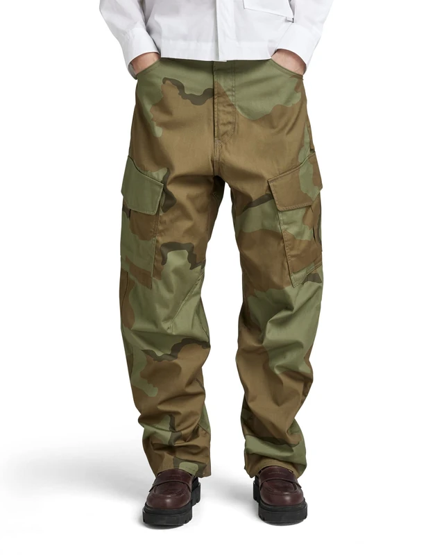 G-Star Women's Cargo Pants 3D Boyfriend , Multicolour (smoke olive desert camo D23221-D386-D936), 28