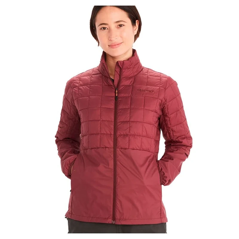 Marmot Women Wm's Echo Featherless Hybrid, Insulated hiking jacket, water-repellent functional jacket, breathable quilted jacket, windproof outdoor jacket, Port Royal, XS