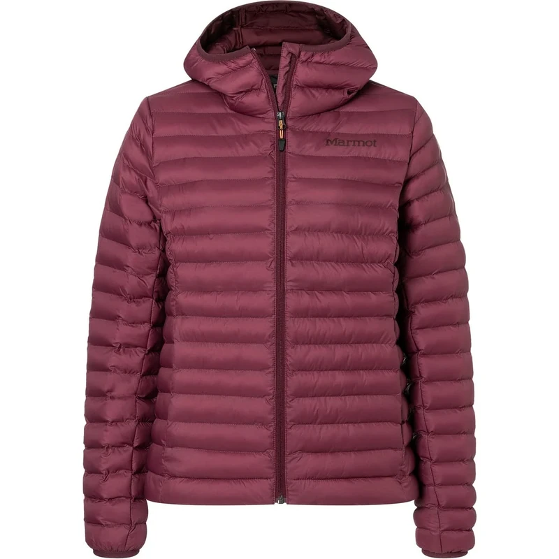 Marmot Women Wm's Echo Featherless Hoody, Warm Puffy Jacket, Insulated Hooded Winter Coat, Water-resistant Quilted Parka, Lightweight Packable Outdoor Jacket, Windproof, Port Royal, M