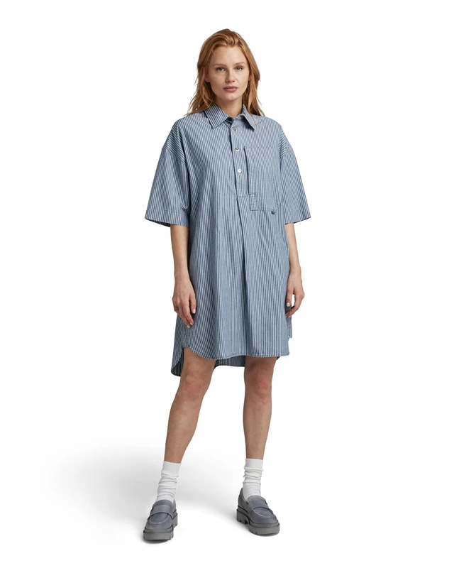 G-Star Women's Shirt Dress 2.0 , Multicolour (sun faded deck stripe D23219-D322-D934), XS