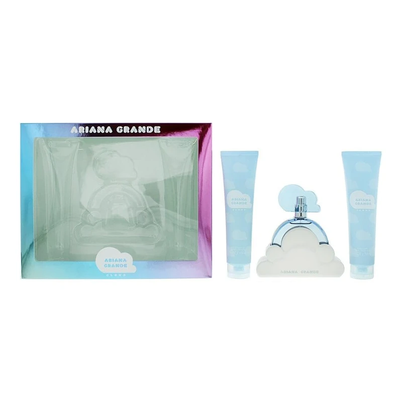 Ariana Grande Cloud 3 Piece Gift Set: Eau De Parfum, Body Souffle, Bath & Shower Gel 100ml