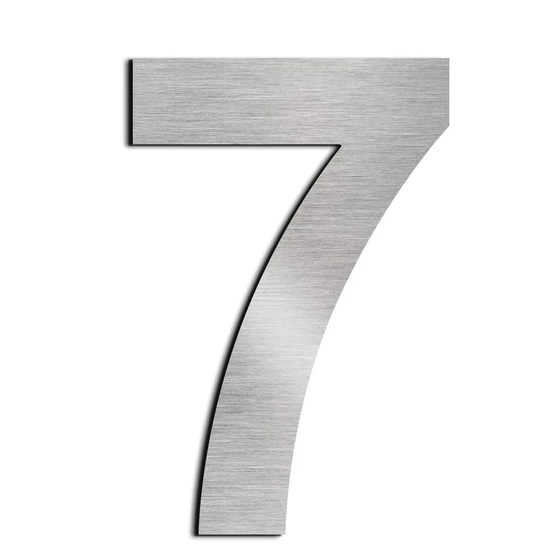 nanlyiau house numbers height 12cm Used for mailbox door house street made of solid Stainless Steel SUS304 adhesive(7)