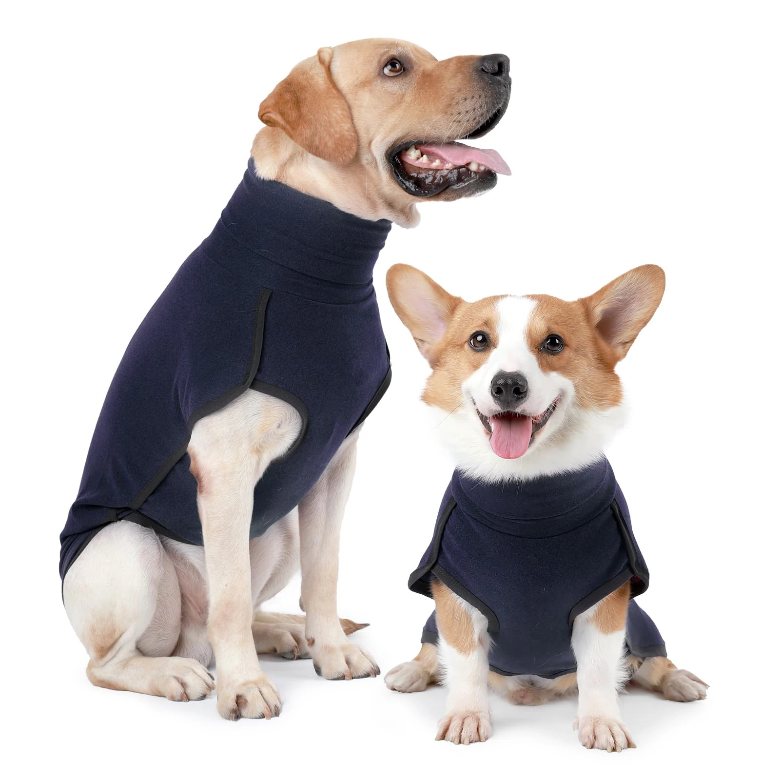 HEYWEAN Dog Sweatshirt Stretch Fleece Vest Warm Dog Sweater Pullover for Small and Medium Dogs Pet Winter Clothes for Indoor and Outdoor Wear