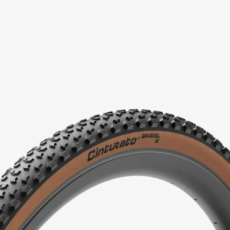 Pirelli Cinturato Gravel S Bike Tyre, Size 40-622, Classic Tan Wall
