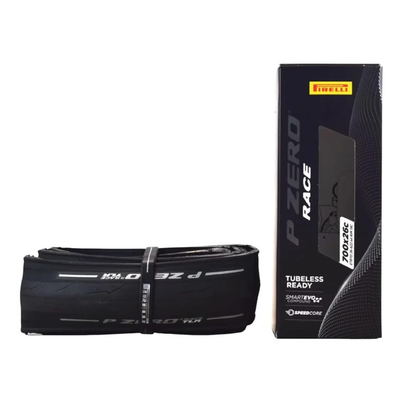 Pirelli P-Zero Race Folding Road Bike Tyre, Tubeless Ready TLR, 700 x 26c, Black, Única