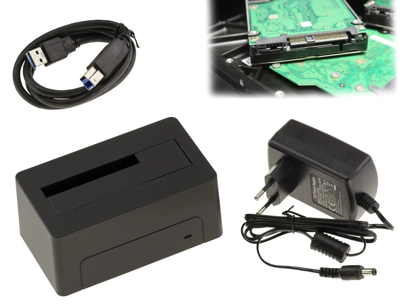 KALEA-INFORMATIQUE Docking Station for SAS Disk USB3.0 5G Connection, 12V 2A Power Supply, Support 18TB - USB Serial Attached SCSI SAS HDD Dock