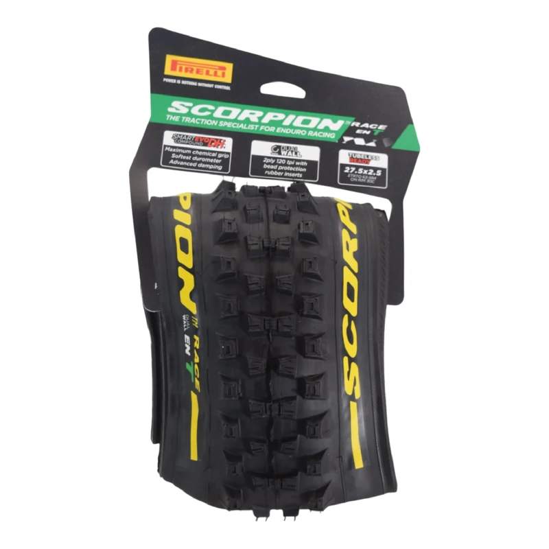 Pirelli Scorpion Race Enduro T Bike Tyre, 27.5 x 2.5, Black
