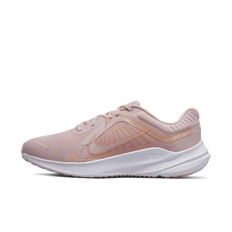 NIKE Women's Quest 5 Sneaker, Barely Rose/Rose Whisper-Pink Oxford, 8 UK