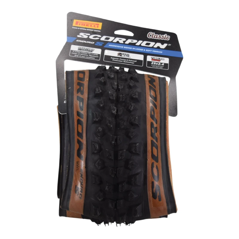 PIRELLI Scorpion Enduro S 29 x 2.4 Classic Cover, Adult Unisex, Yellow (Yellow), One Size