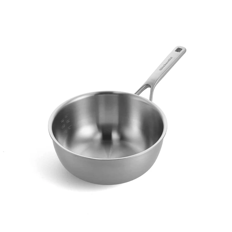 KitchenAid 24cm Chef's Pan - 3.1L Stainless Steel PFAS-Free