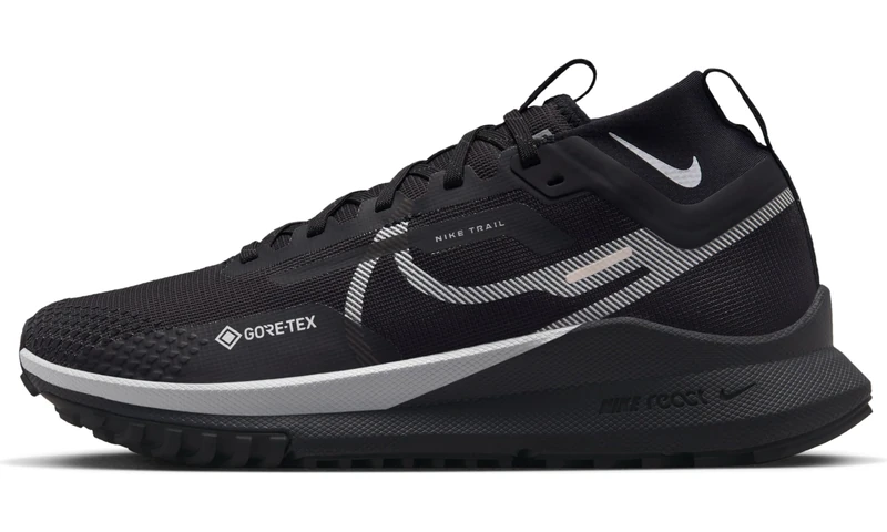 NIKE Women's React Pegasus Trail 4 Gore-TEX Sneaker, Black/Wolf Grey-Reflect Silver, 6 UK - Image 1