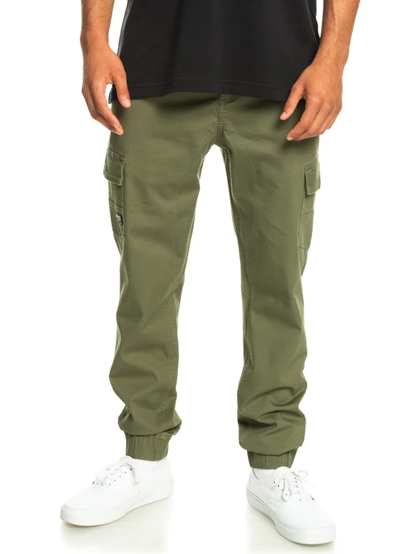 Quiksilver Boys Mw Cuffed Cargo Pants, Green, M EU