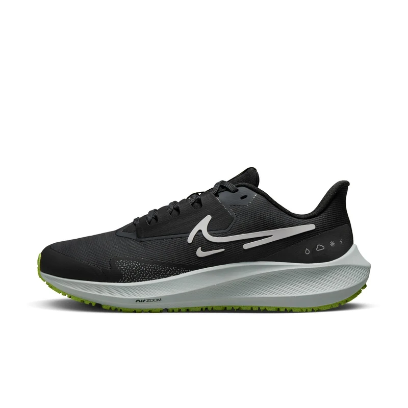 NIKE DO7626-002 Air Zoom Pegasus 39 Shield Women Black/White-DK Smoke Grey-Volt UK 4.5 - Image 1