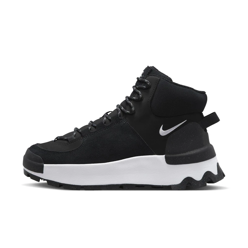 NIKE DQ5601-001 Classic City Boot Sneaker Adult Black/White-Black 3.5