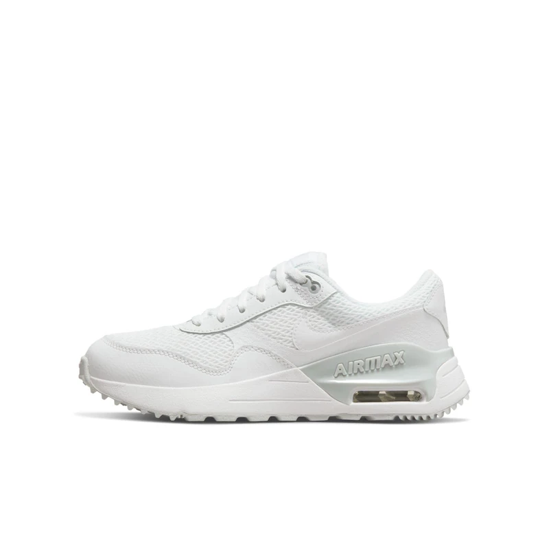 NIKE Air Max Systm Sneaker, White White Pure Platinum, 6.5 UK