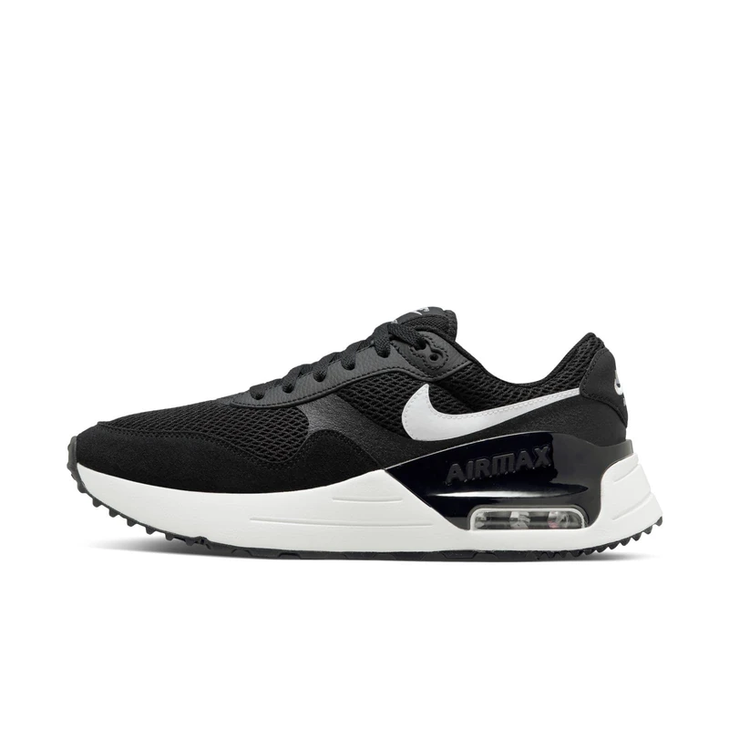 NIKE Air Max Systm Sneaker Black/White-Wolf Grey 6
