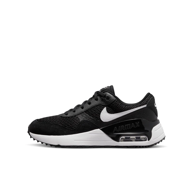 Nike Air Max Systm (GS), Children's and Youth Trainers, Black White Wolf Grey, 3.5 UK